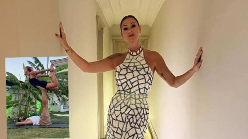 Pınar Altuğ'un yoga videosuna yorum yağdı! 'Yağmur bey kıskanmıyor mu?'