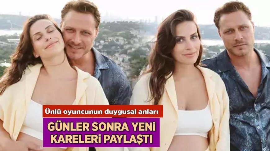 Haberler: Burak Çelik ve eşi Ece Bayrak ilk kez anne baba oldu! Günler sonra doğumdan kareleri paylaştı