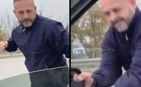 Trafik magandası tutuklandı