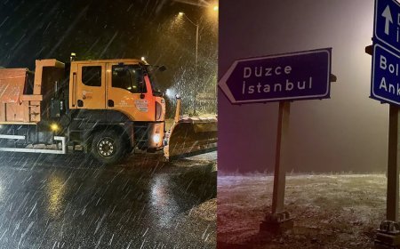 Kar mesaisi başladı