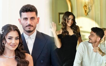 Hazal Çağlar ve Samet Akaydın evlendi! Düğüne ünlüler akın etti