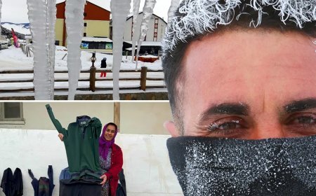 Sokağa çıkanın saçı dondu! İşte Türkiye'nin en soğuk yeri: -30,3 derece