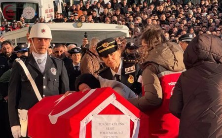 Yalova'da şehit olan polislere veda