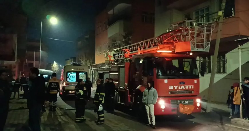 Batman'da çıkan yangında yatalak hasta can verdi