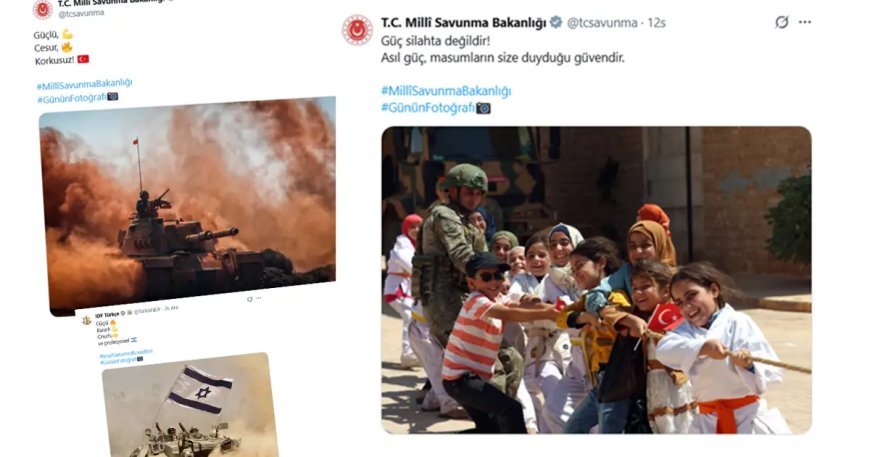 MSB'den İsrail'e fotoğraflı yanıt. "Güç silahta değil..."