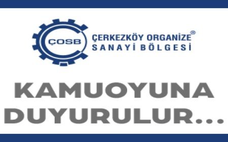 ÇERKEZKÖY OSB’DEN “RÜŞVET” İDDİALARINA SERT YANIT