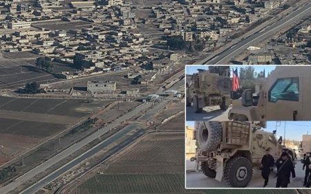 Suriye'den sıcak görüntü! ABD askerleri terör örgütü YPG/SDG'nin işgali altındaki Deyr Hafir'de
