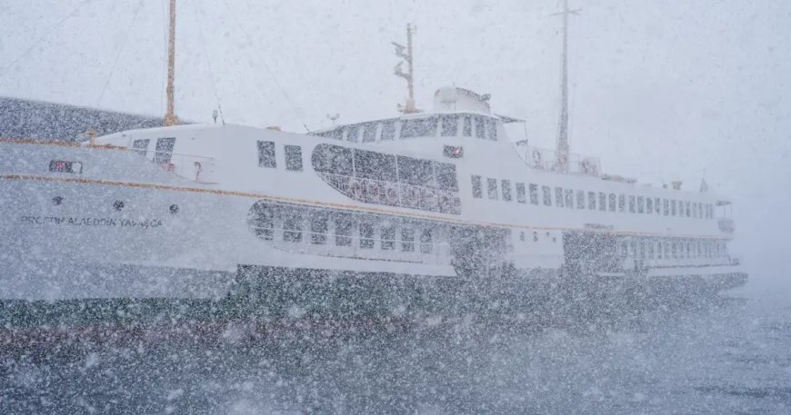 İstanbul'da bazı vapur seferleri iptal edildi
