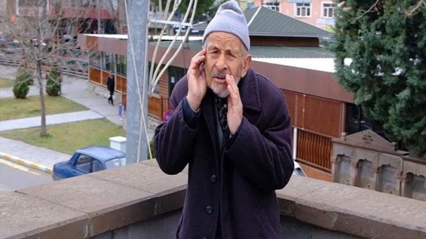Kayseri'de Bayram amca 15 yıldır hoparlör kullanmadan geleneği sürdürüyor