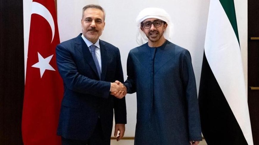 Dışişleri Bakanı Hakan Fidan, BAE Devlet Başkanı Muhammed Bin Zayid ile görüştü