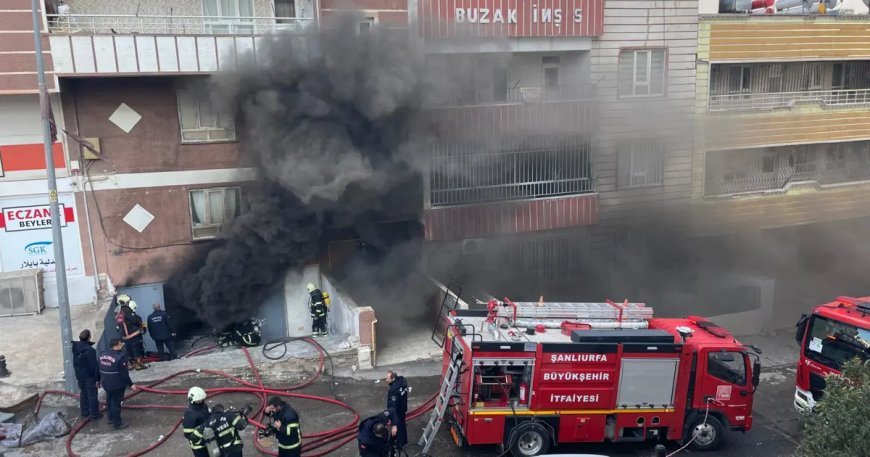 Yatak deposunda korkutan yangın