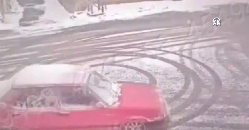 Drift yapan ehliyetsiz sürücüye para cezası yazıldı