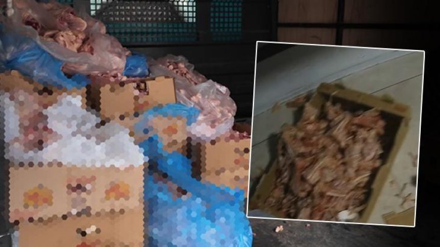 Mide bulandıran görüntüler! Yakalanmasalardı vatandaşa yedireceklerdi