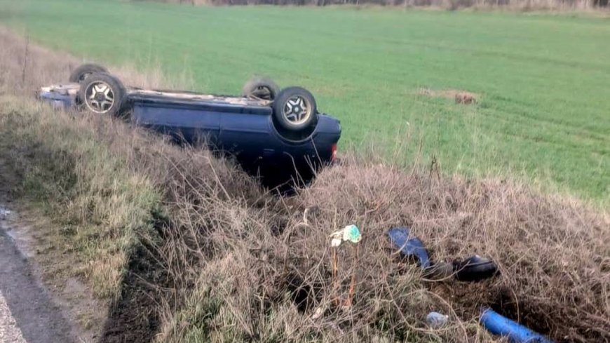 Tekirdağ’da takla atan otomobilde sürücü yaralandı