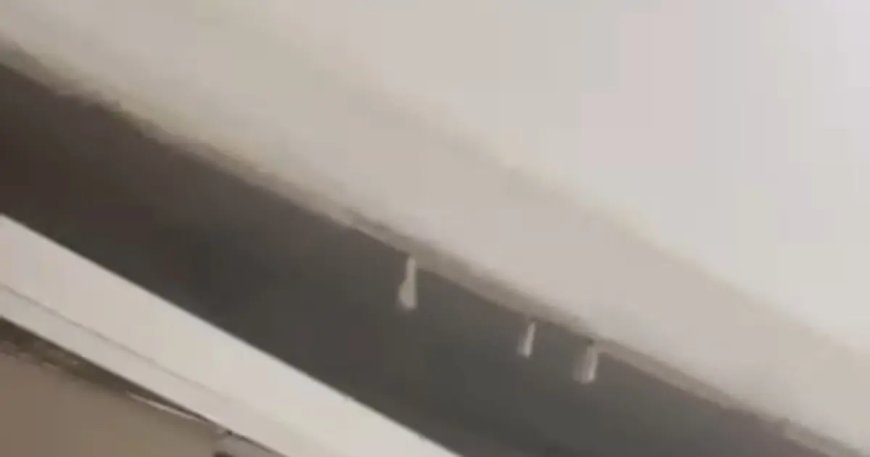 Bursa'da korkutan olay. Yeni binada mutfak tavanı çöktü