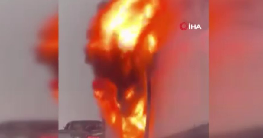 Başakşehir'de sanayi sitesinde çıkan yangına müdahale ediliyor