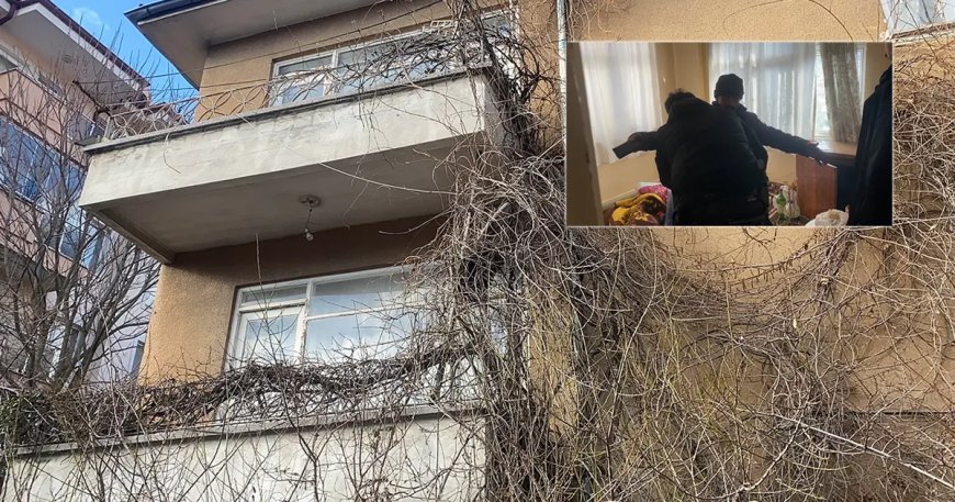 Balkondan tırmanıp girdiği evde 2 gün yaşadı