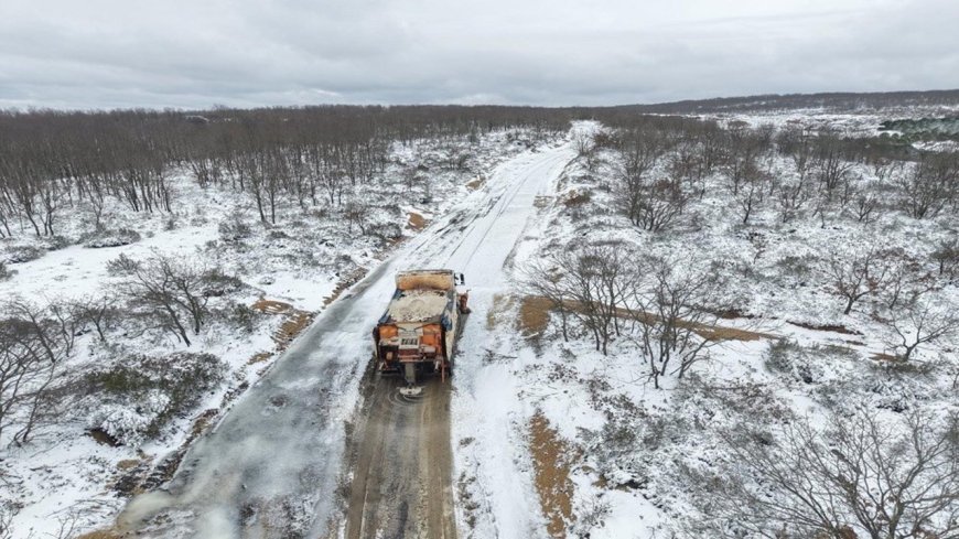 Tekirdağ Büyükşehir Belediyesi'nden kar seferberliği