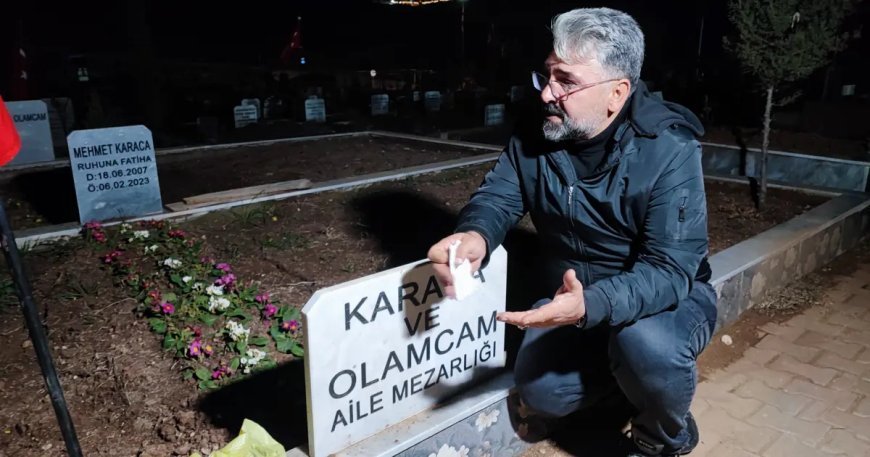 Ailesini toprağa veren baba enkazdan cenazesi çıkmayan kızını canlı bulabilmenin umuduyla yaşıyor