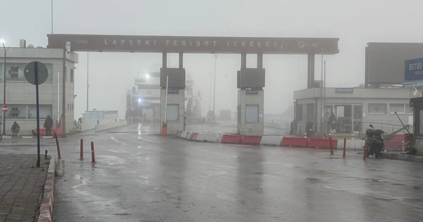 Çanakkale Boğazı'nda gemi trafiği askıya alındı