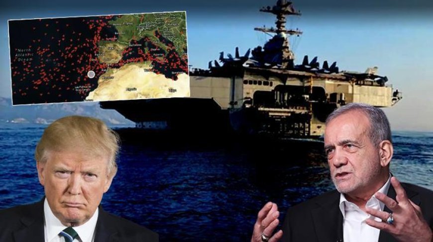 ABD'nin uçak gemisi Ford, İran'a ilerliyor! Pezeşkiyan: Korkmuyoruz, şehit oluruz