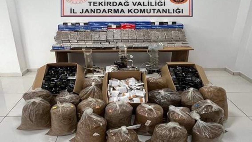 Tekirdağ'da jandarmanın kaçakçılık operasyonunda 21 tutuklama