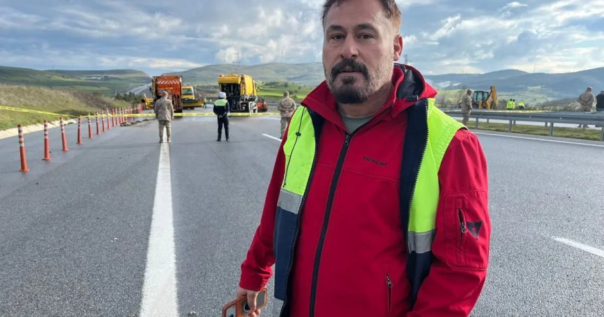 Balıkesir'deki uçak kazasına tanık olan şoför o anları anlattı. "Bütün parçalar önüme düştü"