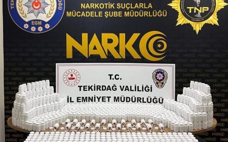 Tekirdağ'da 81 bin 700 hapla yakalanan 'torbacı' tutuklandı