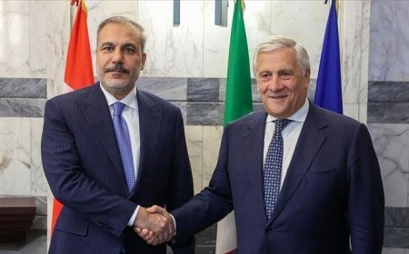 Dışişleri Bakanı Hakan Fidan, İtalya Dışişleri Bakanı Tajani ile görüştü