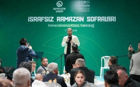 Sıfır Atık Vakfı'nın 'İsrafsız Ramazan Sofraları Programı'nın son durağı Karacakılavuz köyü oldu