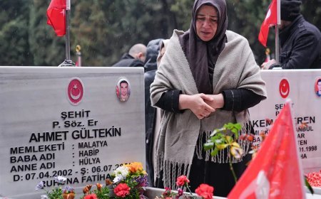 Edirnekapı Şehitliği'nde hüzünlü bayram