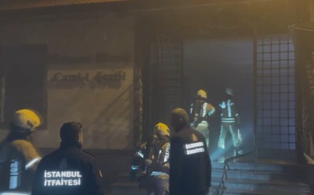 Camide gece yarısı yangın çıktı