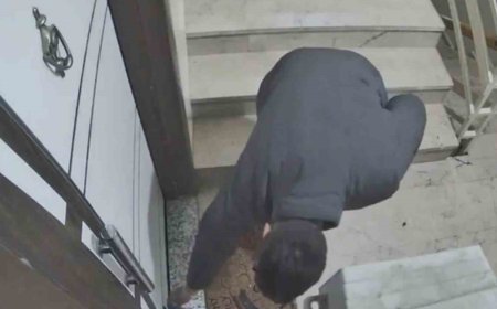 Güvenlik kamerası hırsızlığa engel oldu. Kapı kapı para topladı, gözü kargoda kaldı