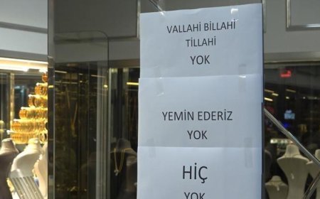Altın almak için gittiler... Kuyumcuda yazıyı gören şaşkın: 'Vallahi, billahi yok'