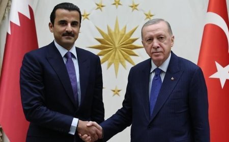 Cumhurbaşkanı Erdoğan, Katar Emiri Al Sani ile görüştü