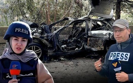 İsrail'den Lübnan'da alçak saldırı! Basın aracı hedef alındı: 3 gazeteci hayatını kaybetti