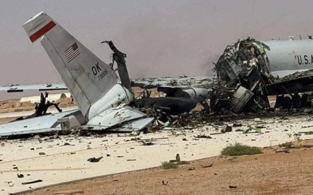 E-3 Sentry hurdaya döndü! 10 ABD askeri yaralanmıştı; İran'ın vurduğu ABD uçağının görüntüleri yayınlandı