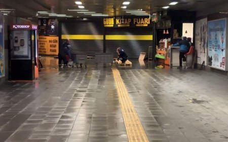 İstanbul'da yağış! Mecidiyeköy metro alt geçidini su bastı