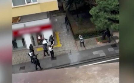 İstanbul'da bankaya korkutan baskın. Güvenlik görevlisinin silahını ele geçiren zanlı gözaltına alındı