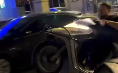 Tek teker üzerinde tehlikeli sürüş