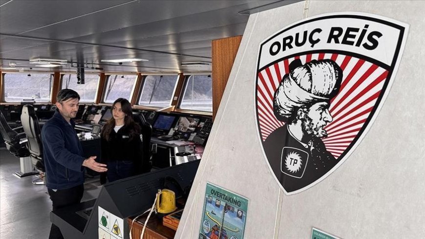 Oruç Reis Sismik Araştırma Gemisinin operasyonel süreç takibinde kadın gücü