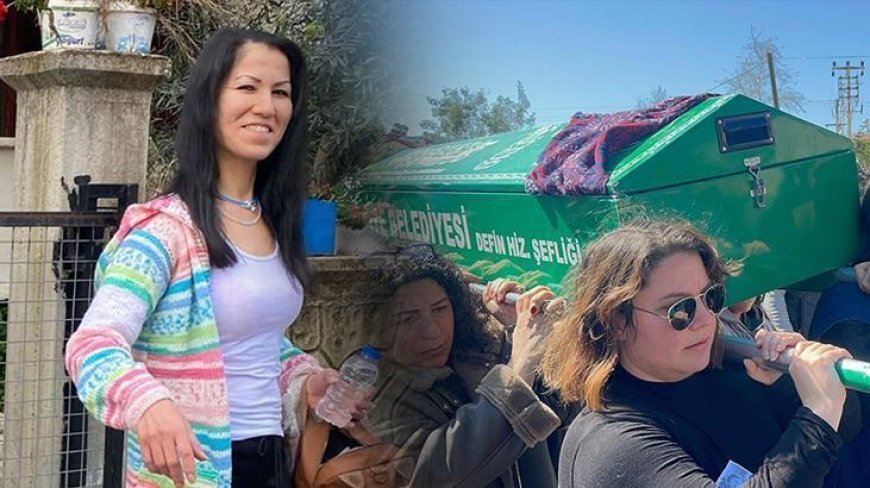 Kadınlar gününde katledilen Sermin toprağa verildi! Tabutunu kadınlar omuzladı