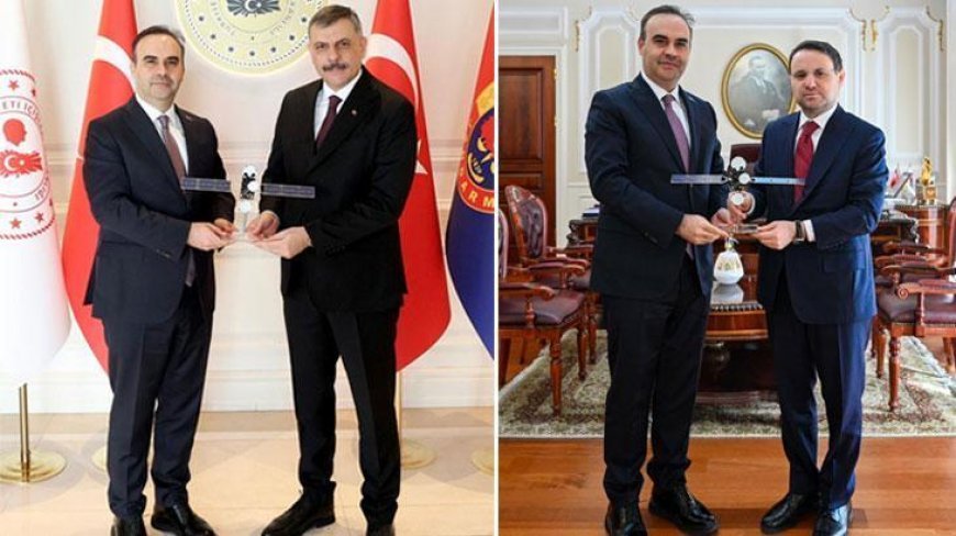 Bakan Kacır, İçişleri Bakanı Çiftçi ile Adalet Bakanı Gürlek'i ziyaret etti