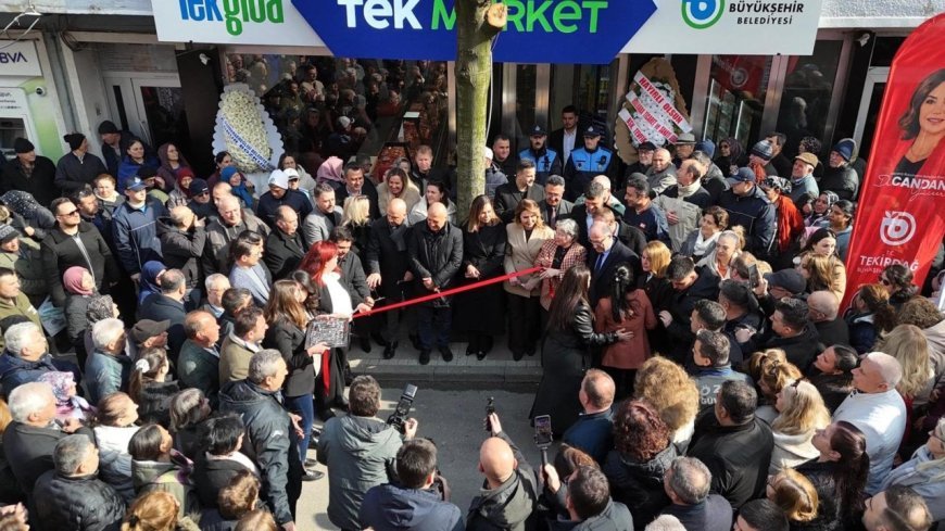 Tekirdağ Büyükşehir Belediyesi, TEK Market'in Malkara şubesini açtı