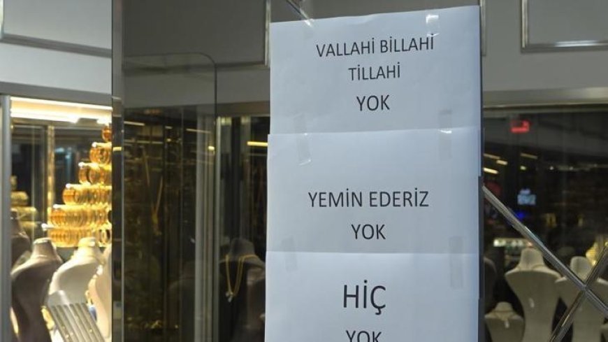 Altın almak için gittiler... Kuyumcuda yazıyı gören şaşkın: 'Vallahi, billahi yok'