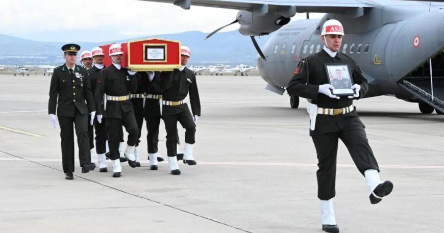 Katar'daki helikopter kazasında şehit olan Binbaşı Sinan Taştekin'e veda