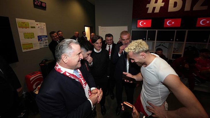Cumhurbaşkanı Erdoğan'dan Romanya'yı geçen A Milli Futbol Takımı'na tebrik telefonu