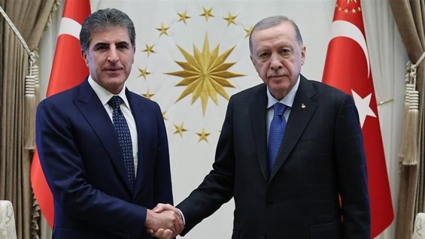 Cumhurbaşkanı Erdoğan, Irak Kürt Bölgesel Yönetimi Başkanı Neçirvan Barzani ile görüştü