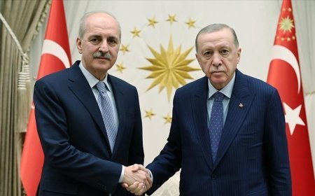 Cumhurbaşkanı Erdoğan, TBMM Başkanı Kurtulmuş ile görüştü