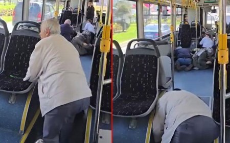 İstanbul'da polise silahlı saldırı! İETT otobüsünde panik anları kamerada